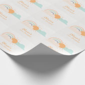 パステルベビーミニマルシャワー ラッピングペーパー (角)