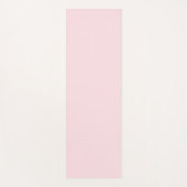 パステルベビーライトピンクカラー無地のミニマリスト ヨガマット (正面)