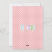 パステルベビー恐竜子供の誕生日パーティー シーズンカード (裏面)