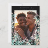 パステルベリークリスマスホリデーフォトカード シーズンカード (正面)