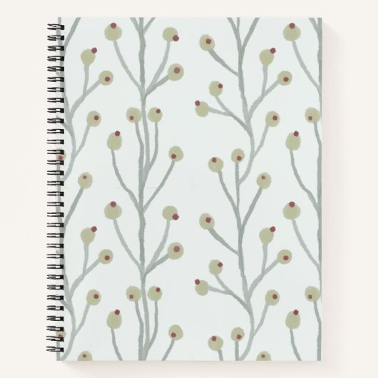 パステルベリーノート，パターンデザイン, ノートブック (正面)