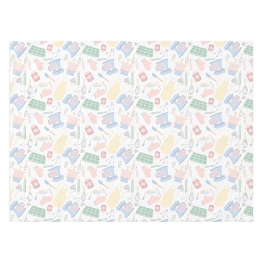 パステルベーキングテーマスウィートデスセルツパティスアーツ テーブルクロス (正面(横))