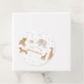 パステルベージュかわいい例証ベビーシャワー フェイバータグ (インサイチュ)