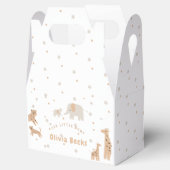 パステルベージュかわいい例証ベビーシャワー フェイバーボックス (オープン)