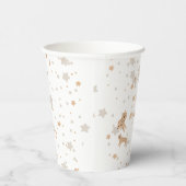 パステルベージュかわいい例証ベビーシャワー 紙コップ (右)