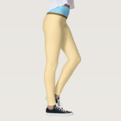 パステルベージュアンドベビーブルー レギンス (右)