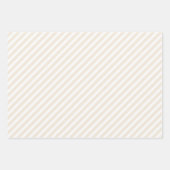 パステルベージュクリームサンドラッピング紙シート ラッピングペーパーシート (正面)