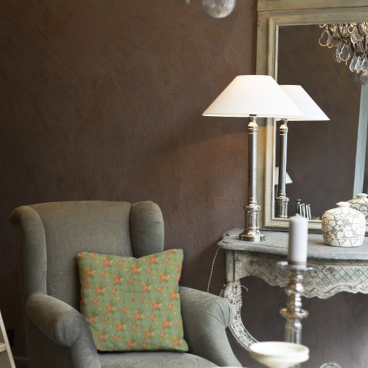 パステルベージュグリーンミントフローラルパターンモノグラム クッション