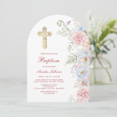 パステルペオニエアーチバプテスマ 招待状 (スタンド正面)