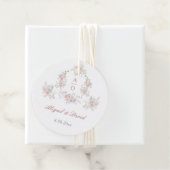 パステルペオニスフレーム結婚ズモノグラム円 フェイバータグ (インサイチュ)