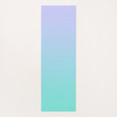 パステルペリウィンクルターコイズグラデーションスクリプト名 ヨガマット (裏面)