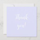 パステルペリウィンクルパープルサンキューノート ノートカード (正面)