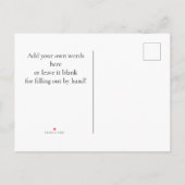 パステルペリウィンクルパープル インビテーションポストカード (裏面)