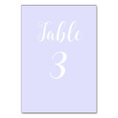 パステルペリウィンクルパープル テーブルナンバー (裏面)