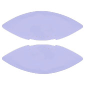 パステルペリウィンクル無地のカラー |クラシック |エレガント | アメリカンフットボール (パネル)