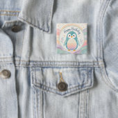 パステルペンギンのレインボーお誕生日お祝い 缶バッジ (インサイチュ)