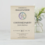 パステルペンタグラムヴィンテージハロウィーン 招待状 (スタンド正面)