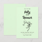 パステルペンマンシップ保存ザデイト淡い色のシダ (正面/裏面)