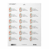 パステルホットエアバルーンが青いパットに浮きストライプの上がる ラベル (フルシート)