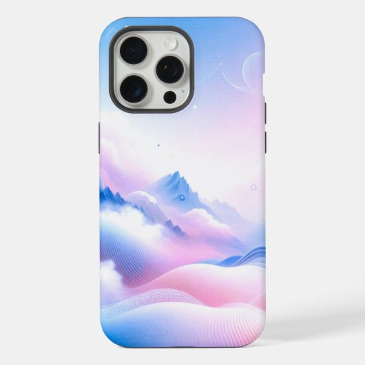 パステルホライゾン：雲が夢に出会う場所 iPhoneケース (裏面)