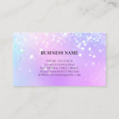 パステルホログラフィックグリッターガーリー名刺 コーリングカード (裏面)