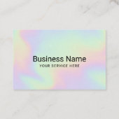 パステルホログラフィックサロンスパ歯科アポイントメント 予約カード (裏面)