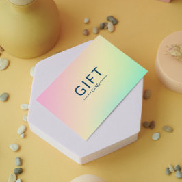 パステルホログラフィックサロン証明書ギフトカード