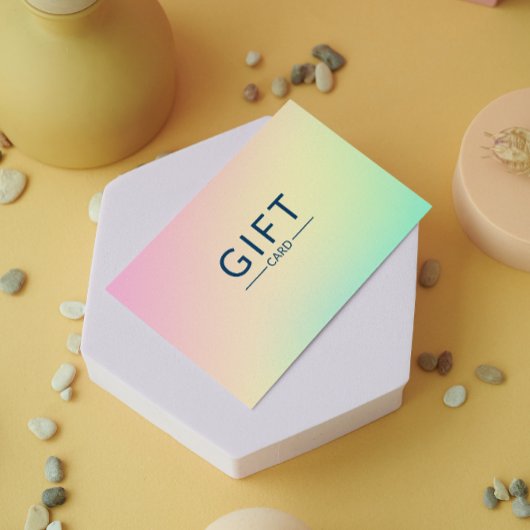 パステルホログラフィックサロン証明書ギフトカード