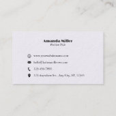 パステルホログラフィックレインボープロフェッショナルラッシュズ 名刺 (裏面)