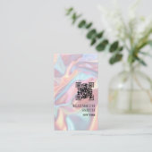 パステルホログラム風合い名刺 名刺 (スタンド正面)