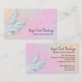*~*パステルホワイトエンジェルウィングススターリーレインボー 名刺 (正面/裏面)