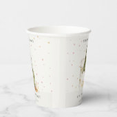 パステルホワイトスノーツリーハウス季節のごあいさつ 紙コップ (右)