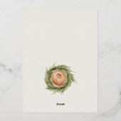 パステルホワイトスノーツリーハウス シーズンズグリーティング 箔シーズンカード (裏面)