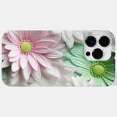 パステルホワイトピンクグリーンガーベラデイジー花 Case-Mate iPhoneケース (裏面 (横))