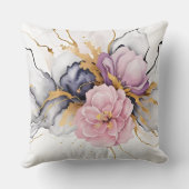 パステルホワイトピンク紫牡丹の花 クッション (裏面)