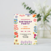 パステルボタニカルフローラ誕生日5葉書 シーズンポストカード (スタンド正面)