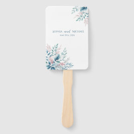 パステルボタニカル結婚式 プログラム ハンドファン