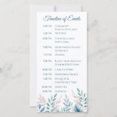 パステルボタニカル – 結婚式 プログラム- (裏面)