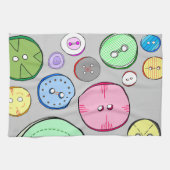 パステルボタン キッチンタオル (横)
