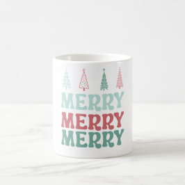 パステルボヘミアン クリスマスツリーでめぐる幸せなクリスマス コーヒーマグカップ