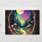 パステルボホアドベンチャーベイビーシャワー待ち 招待状 (裏面)