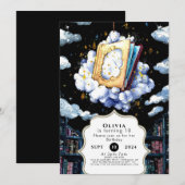 パステルボホエンチャントストーリーブック誕生日 招待状 (正面/裏面)