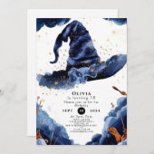 パステルボホエンチャントメントウィザード誕生日 招待状 (正面/裏面)