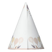 パステルボホキツネ&バルーン誕生日 パーティーハット (裏面)