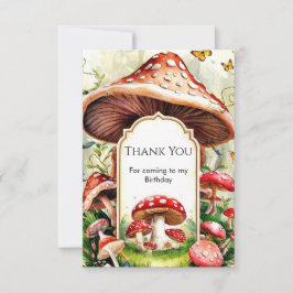 パステルボホキノコ誕生日 サンキューカード