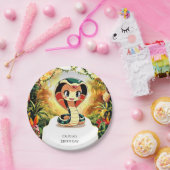 パステルボホスネーク誕生日 ペーパープレート (パーティー)