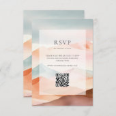 パステルボホデザートズ結婚詳細 出欠カード (正面/裏面)