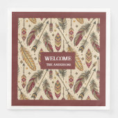 パステルボホナプキンスクラシックトライバル名前をカスタムする (正面)