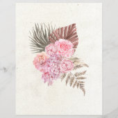 パステルボホニュートラルフローラブライダルシャワービンゴ (裏面)