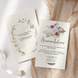 パステルボホニュートラルフローラ結婚のエンクロージャカード エンクロージャーカード